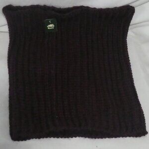 ROOTS | one size | Burgundy Ribbed Knit Infinity Scarf | NWT